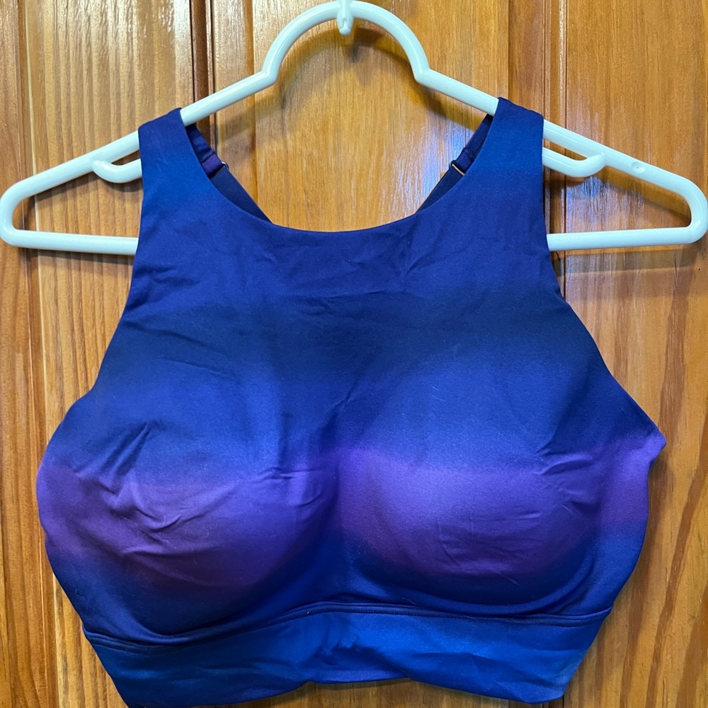 NWT Victoria's Secret Blue and Purple High Neck Sports Bra